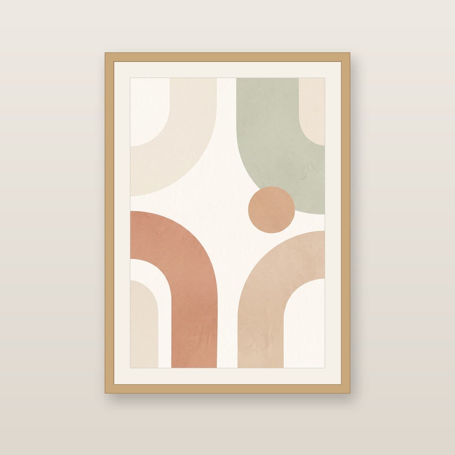 Abstract Arches — free Japandi printable wall art