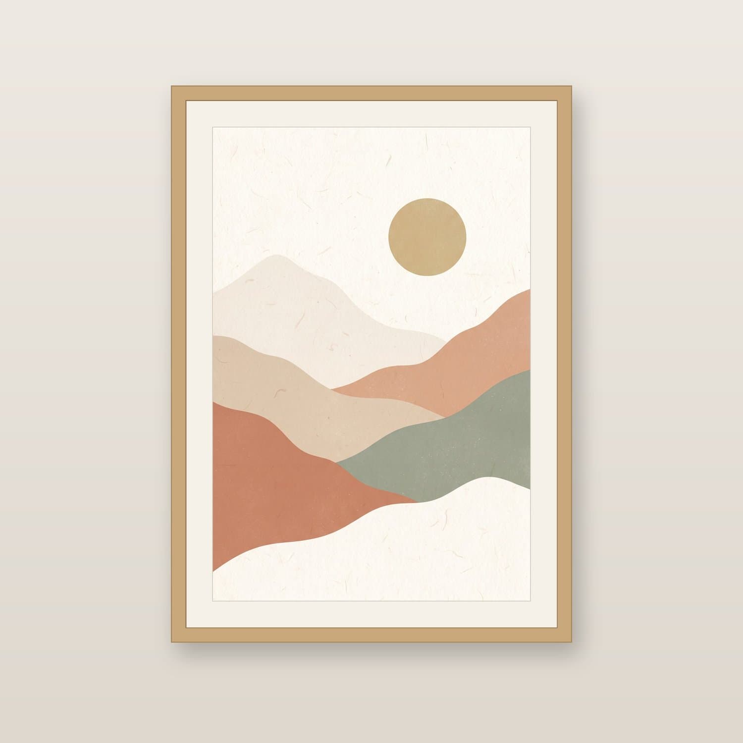 Abstract Mountains — free Japandi printable wall art
